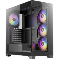 Antec CX300 RGB Elite Clear Tempered Glass Steel Black ATX Mid-Tower Desktop Chassis