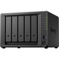 Synology DS1525+ DiskStation 5-Bay 3.5" SATA AMD Ryzen V1500B 2.2GHz 4-Core 8GB (1x8GB) DDR4 ECC 2.5 Gigabit Ethernet Barebones NAS Server