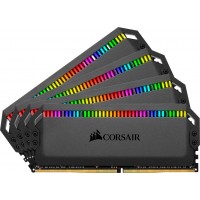 Corsair CMT32GX4M4Z3200C16 Dominator Platinum RGB 32GB (4x8GB) DDR4-3200MHz CL16 1.35V Black Desktop Memory