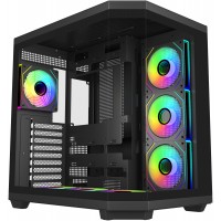 FSP U580-BA U580 ARGB Ultra Tempered Glass Steel Black ATX Full Tower Desktop Chassis