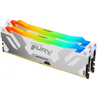 Kingston KF564C32RWAK2-64 FURY Renegade RGB 64GB (2x32GB) DDR5-6400 CL32 1.4V Intel XMP 3.0 White Desktop Memory (Memory)