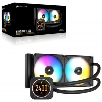 Corsair CW-9060061-WW  iCUE H100i ELITE LCD Display 240mm Liquid CPU Cooler