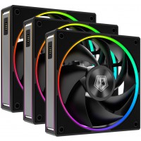 ID-Cooling MF-1230-ARGB-K TRIO 120mm ARGB PWM Black Case Fan - Triple Pack