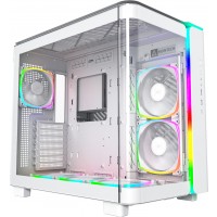Montech King 95 PRO Tempered Glass White ATX Mid Tower Desktop Chassis