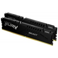 Kingston KF560C30BBEK2-64 Fury Beast 64GB (2x32GB) DDR5-6000MHz CL30 1.4V XMP EXPO Black Desktop Memory