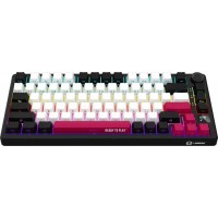 Lorgar LRG-KBP7075W-BK-US KBP7075W 75% RGB Lorgar Toxic Purple Linear Black Mechanical Wireless Gaming Keyboard