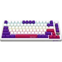 Lorgar LRG-KBP7075W-WH-US KBP7075W 75% RGB Lorgar Toxic Purple Linear White Mechanical Wireless Gaming Keyboard