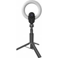 Lorgar LRG-SC910 Circulus 910 5.0 MP WQXGA+ (2592x1944) Super High-Definition Black USB Type-A Black Ring Light Tripod Streaming Webcam