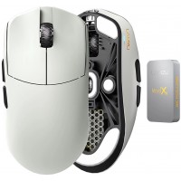 LAMZU MAYA X CLOUD GREY Ultra Light 30K PAW3950 Omron Optical 8K Grey Wireless Gaming Mouse