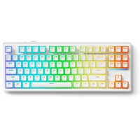 MCHOSE MC-K87-6 80% Tenkeyless RGB Ice Switch White Wireless Mechanical Gaming Keyboard