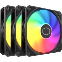 Cooler Master MFW-B2DN-173PA-R1 MasterFan 120 Lite ARGB PWM 120mm Black Case Fan - Triple Pack