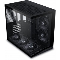 Lian Li G99.O11DMIV2FX.00 O11D Mini V2 Flow Tempered Glass Black Steel ATX Mid Tower Desktop Chassis