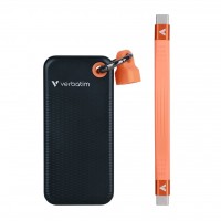 Verbatim 32197 Pocket SSD 2TB USB 3.2 Gen 2 Type-C Black/Orange External Solid State Drive