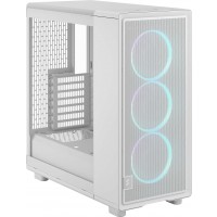 Fractal Design FD-C-EPO1A-05 Epoch White Tempered Glass RGB Clear Steel ATX Mid Tower Desktop Chassis