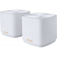 ASUS ZenWiFi XD4 Plus AX1800 WiFi 6 Dual-Band AiMesh Gigabit White Wireless Router Mesh Node - 2-Pack
