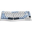 Ajazz AKS075-BLU-US-DDS AKS075 75% 82-Key Daydream Linear Switch Blue & White Alice-Layout Ergonomic Wireless Mechanical Gaming Keyboard