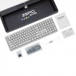 Ducky DKZE2408ST3-CPUSPDOECL2WW1 Zero 6108 Cherry MX2A Speed Silver Linear Mechanical Wireless White RGB Gaming Keyboard