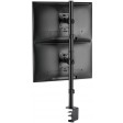 LinkQnet LDT57-C02V  17" - 32" Dual Screen Vertical Pole Mount Desk Bracket