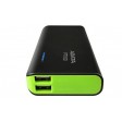ADATA APT100-10000M-5V-CBKGR PT100 10000mAh Black with Green Highlight Power Bank