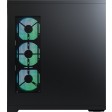 Montech TG3 Curved Tempered Glass Black ATX Mid Tower Desktop Chassis
