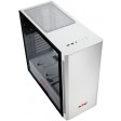 XPG Invader Tempered Glass White Steel ATX Mid-Tower Desktop Chassis