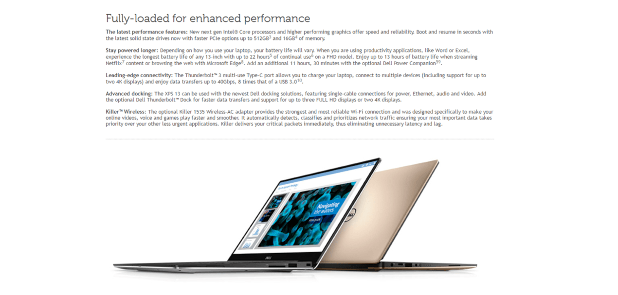 Dell XPS 13-TOUCH 9360 Intel Core i7-7500U 2.7GHz 13.3” QHD (3200