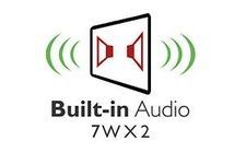 Powerful 7-Watt speakers to unleash your content 